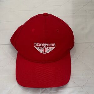 THE OLYMPIC CLUB | Under Armour Red Tennis Baseball Cap Hat